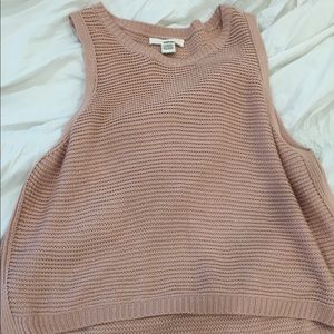 Boutique pink tank sweater